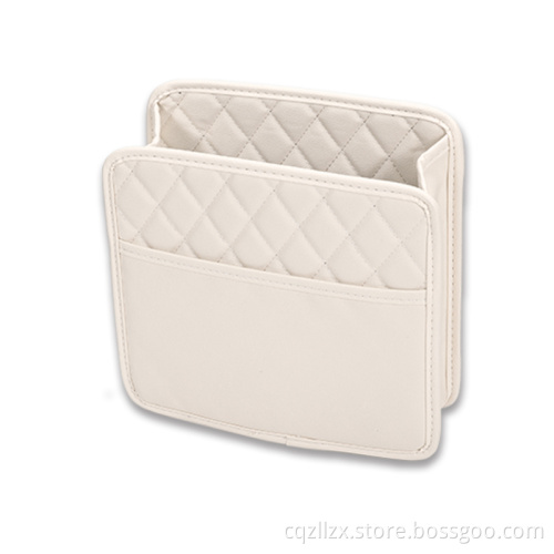 Car seat storage bag back hanging bag multifunctional children's interior products leather hanging car trash can